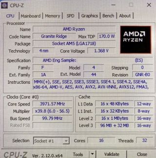 Potential Ryzen 9 9950X3D