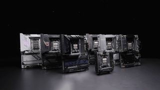 Lineup of Asus X870 motherboards